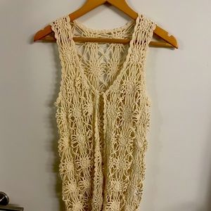 Vintage crochet vest